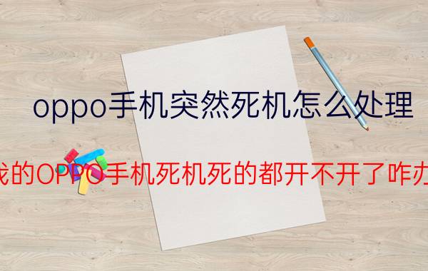 oppo手机突然死机怎么处理 我的OPPO手机死机死的都开不开了咋办？